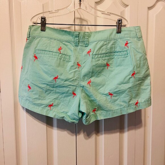 Old Navy-Women's Flamingo Shorts Size 10-Pale/Pastel Green/Pin/Peachy-Short- - Picture 6 of 13